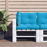 vidaXL Pallet Cushions 2 pcs Fabric Anthracite