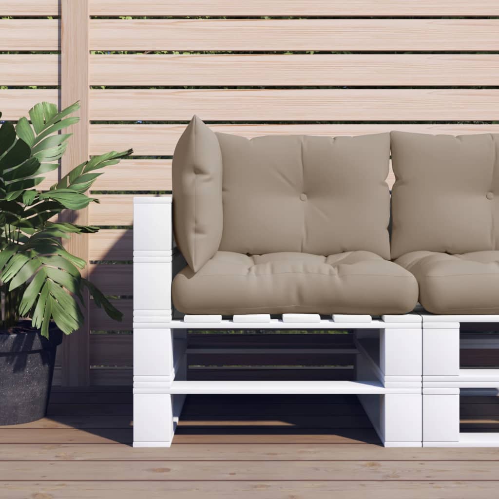 vidaXL Pallet Cushions 2 pcs Fabric Anthracite
