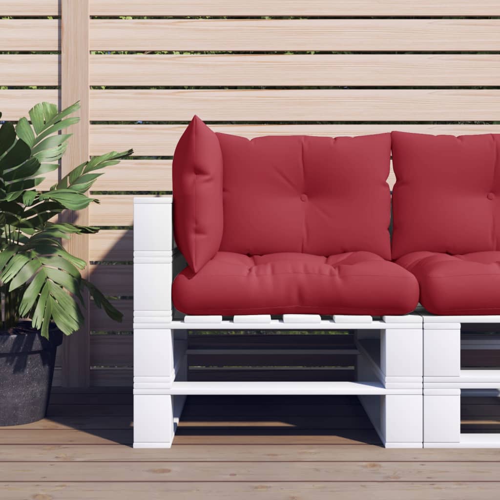 vidaXL Pallet Cushions 2 pcs Fabric Anthracite