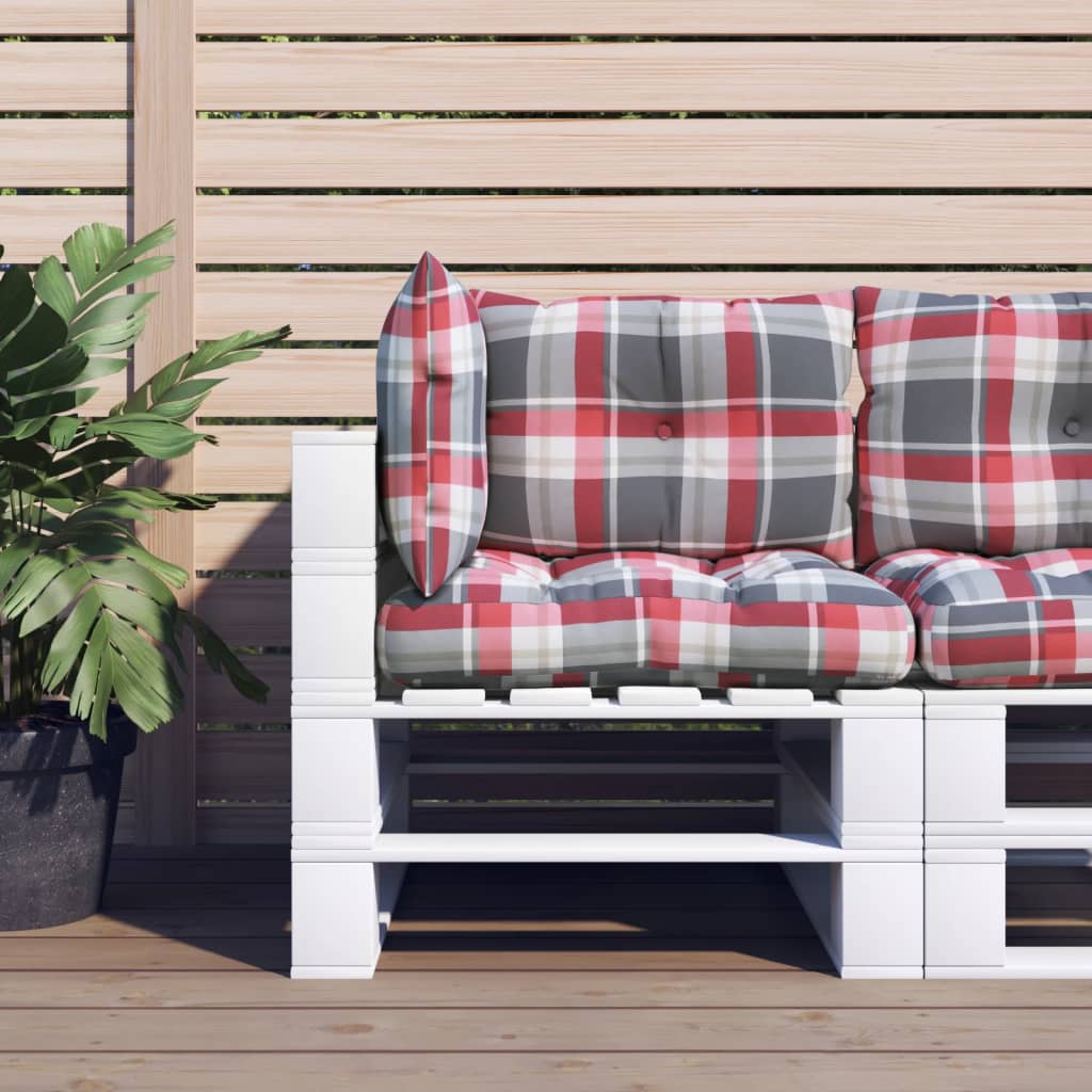 vidaXL Pallet Cushions 2 pcs Fabric Anthracite