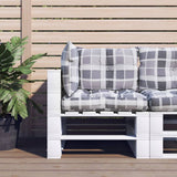 vidaXL Pallet Cushions 2 pcs Fabric Anthracite
