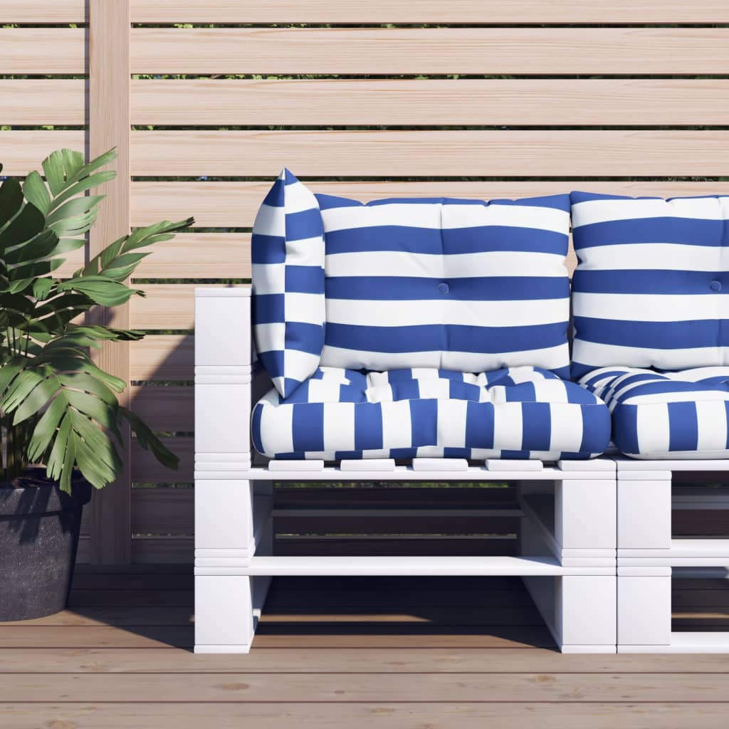 vidaXL Pallet Cushions 2 pcs Fabric Anthracite