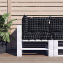 vidaXL Pallet Cushions 2 pcs Fabric Anthracite