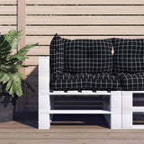 vidaXL Pallet Cushions 2 pcs Fabric Anthracite