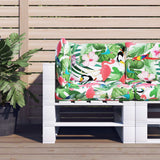 vidaXL Pallet Cushions 2 pcs Fabric Anthracite