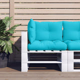 vidaXL Pallet Cushions 2 pcs Fabric Anthracite