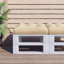 vidaXL Palletkussen 58x58x10 cm stof antracietkleurig