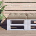 vidaXL Palletkussen 58x58x10 cm stof antracietkleurig