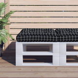 vidaXL Palletkussen 58x58x10 cm stof antracietkleurig