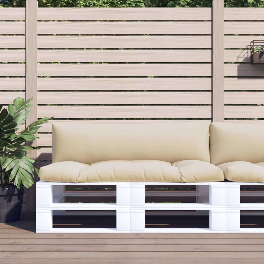 vidaXL Palletkussen 58x58x10 cm stof antracietkleurig