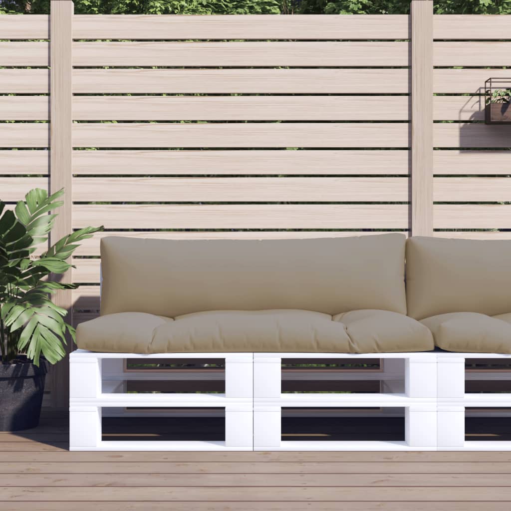 vidaXL Palletkussen 58x58x10 cm stof antracietkleurig