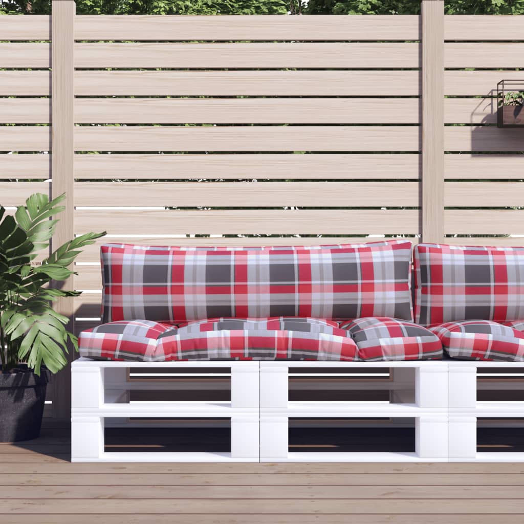 vidaXL Palletkussen 58x58x10 cm stof antracietkleurig