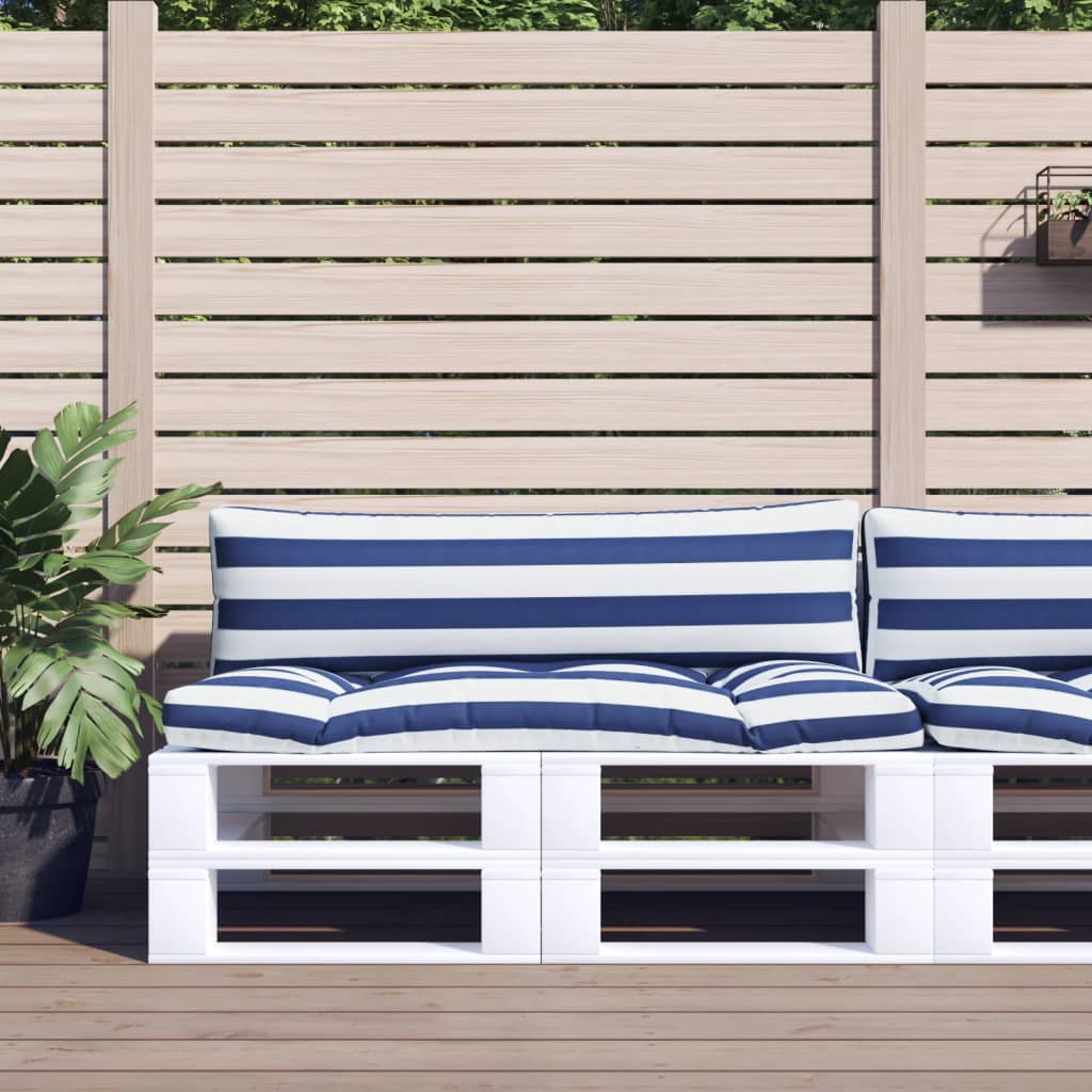 vidaXL Palletkussen 58x58x10 cm stof antracietkleurig