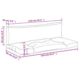 vidaXL Palletkussen 58x58x10 cm stof antracietkleurig