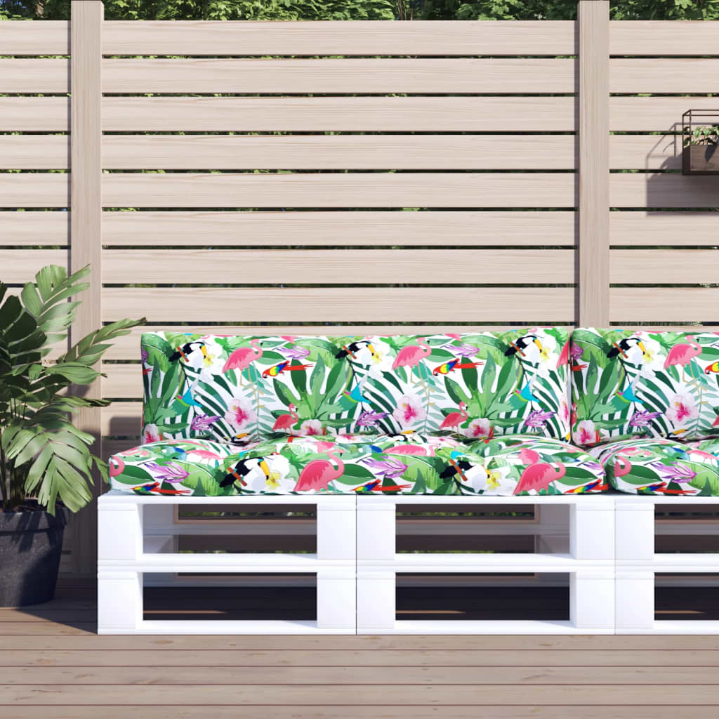 vidaXL Palletkussen 58x58x10 cm stof antracietkleurig