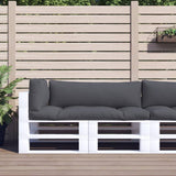 vidaXL Palletkussen 58x58x10 cm stof antracietkleurig