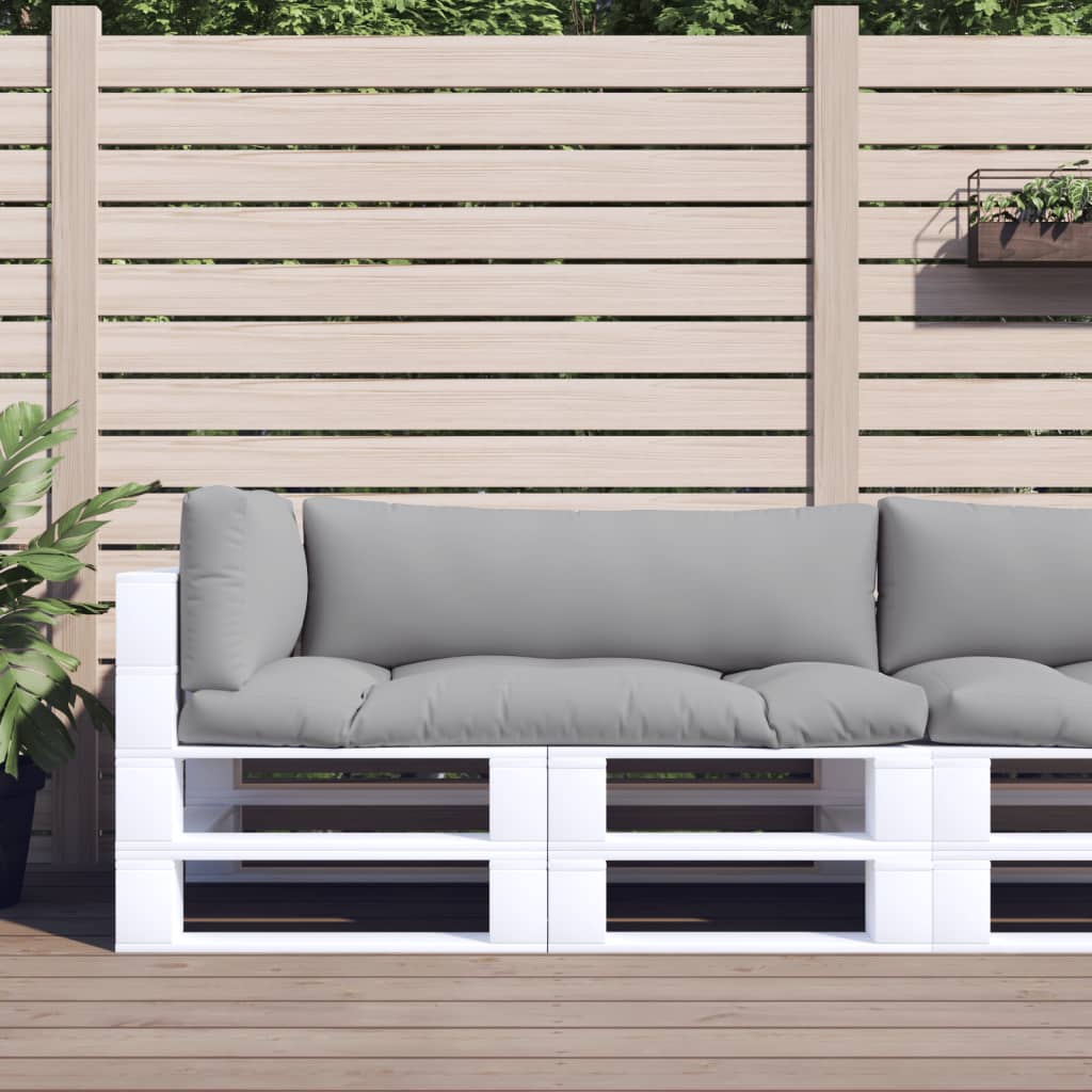 vidaXL Palletkussen 58x58x10 cm stof antracietkleurig