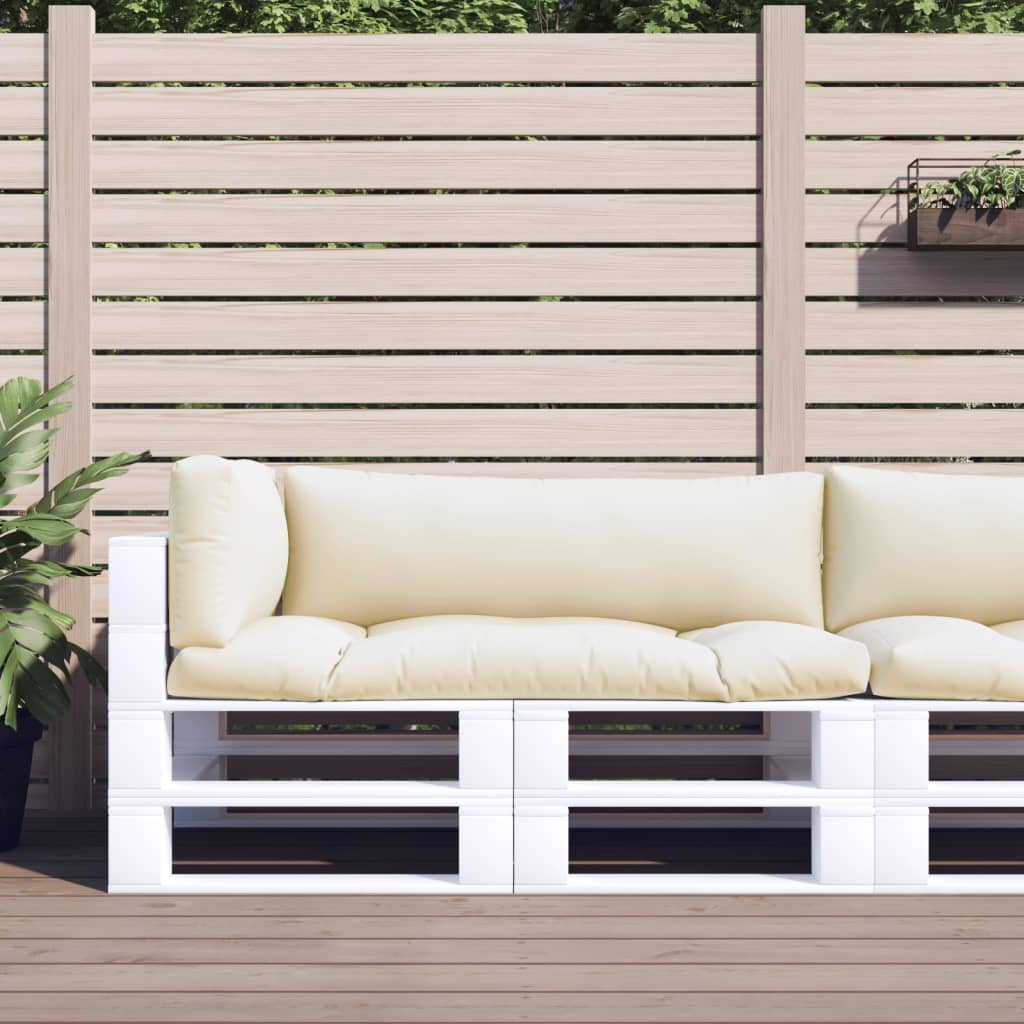 vidaXL Palletkussen 58x58x10 cm stof antracietkleurig