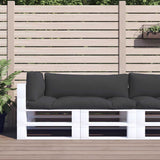 vidaXL Palletkussen 58x58x10 cm stof antracietkleurig