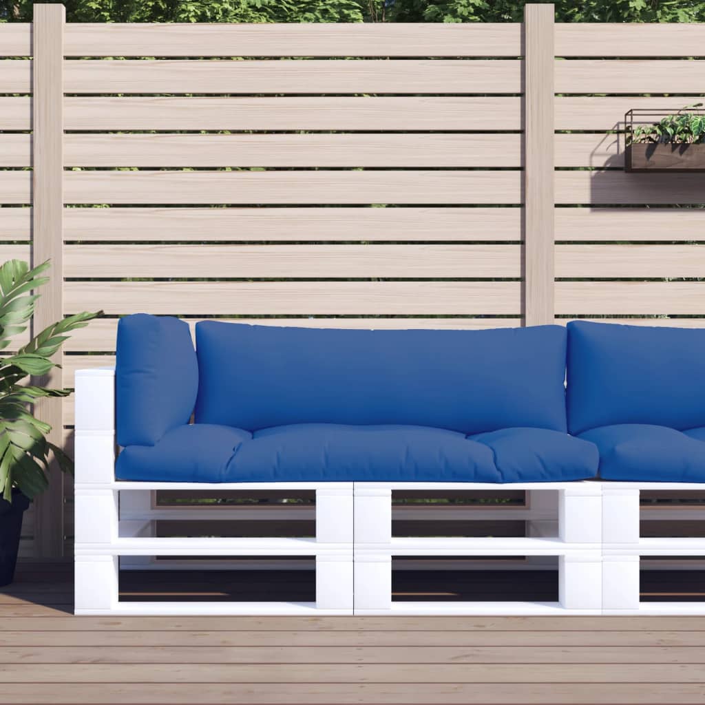 vidaXL Palletkussen 58x58x10 cm stof antracietkleurig