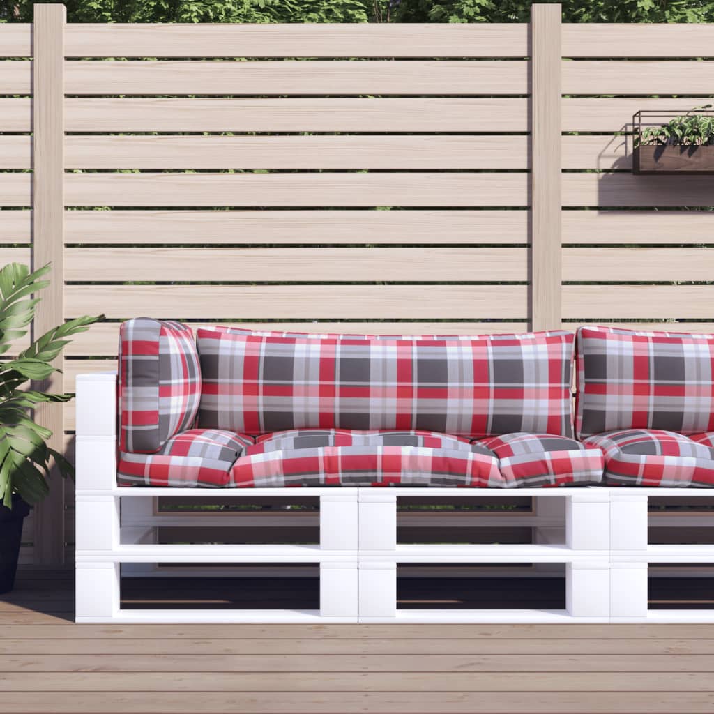 vidaXL Palletkussen 58x58x10 cm stof antracietkleurig