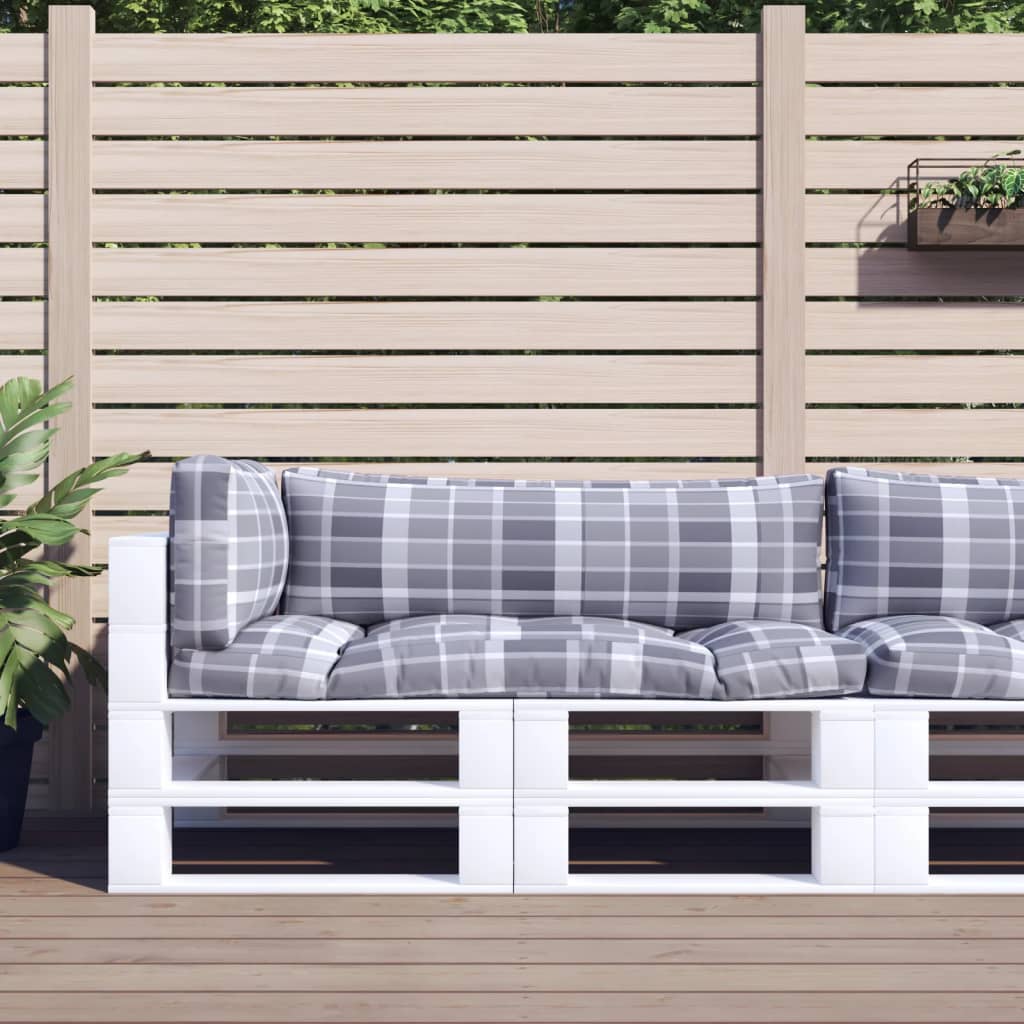 vidaXL Palletkussen 58x58x10 cm stof antracietkleurig