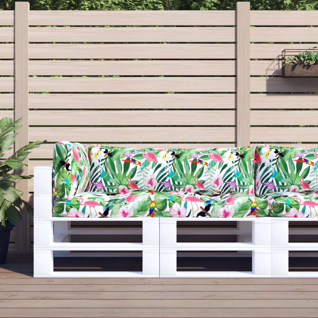 vidaXL Palletkussen 58x58x10 cm stof antracietkleurig