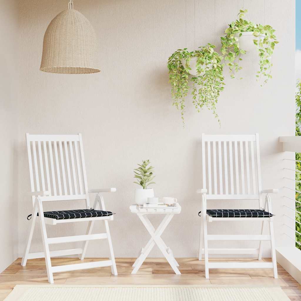 vidaXL Garden Chair Cushions 2 pcs 40x40x4 cm oxford fabric anthracite