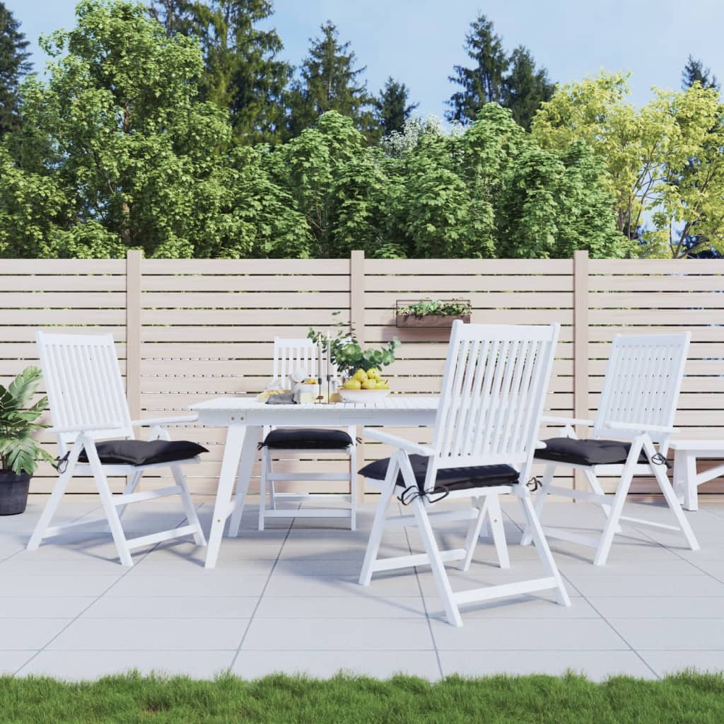 vidaXL Stoelkussens 2 st 40x40x7 cm oxford stof antracietkleurig