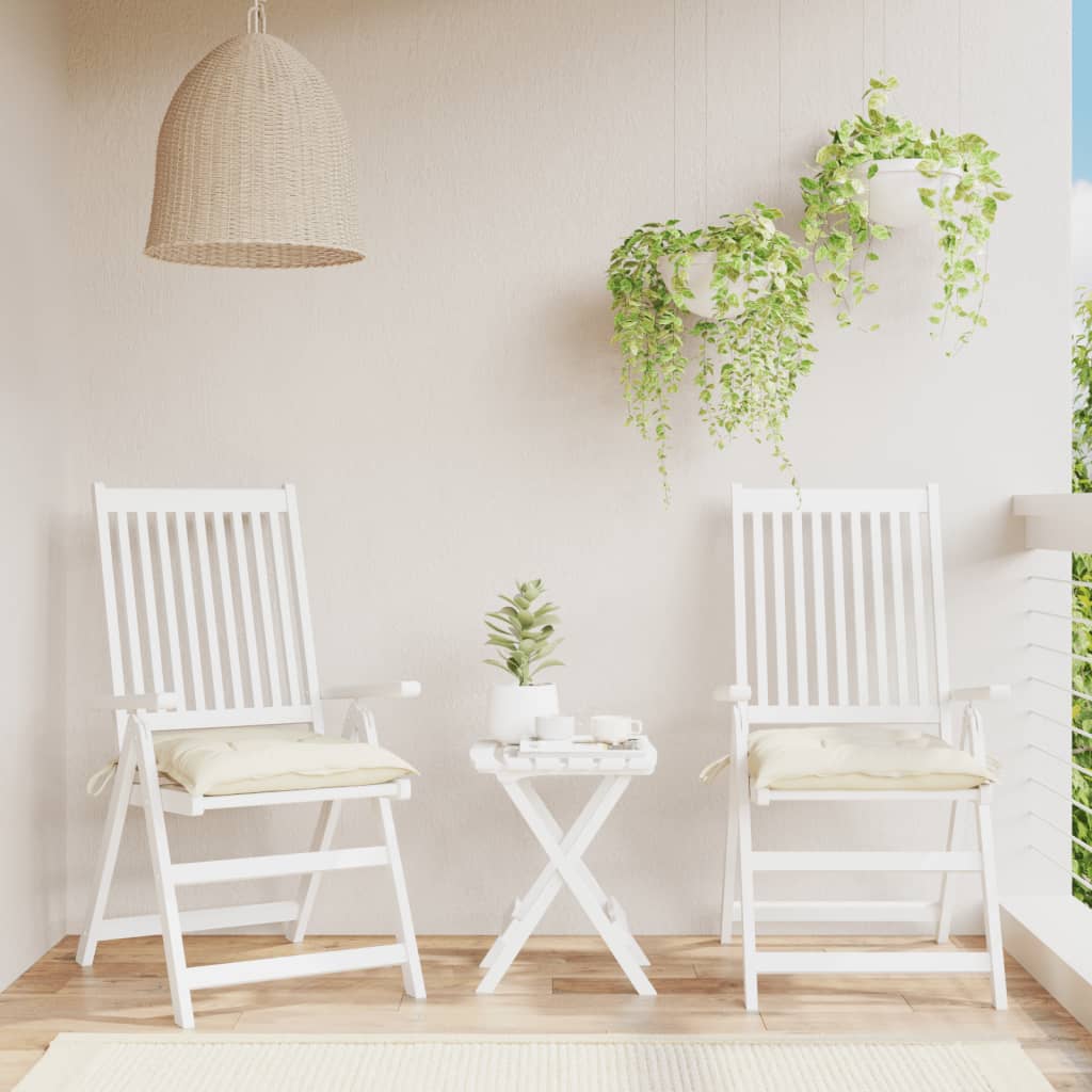 vidaXL Stoelkussens 2 st 40x40x7 cm oxford stof antracietkleurig