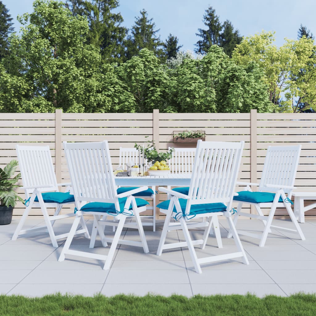 vidaXL Stoelkussens 2 st 40x40x7 cm oxford stof antracietkleurig