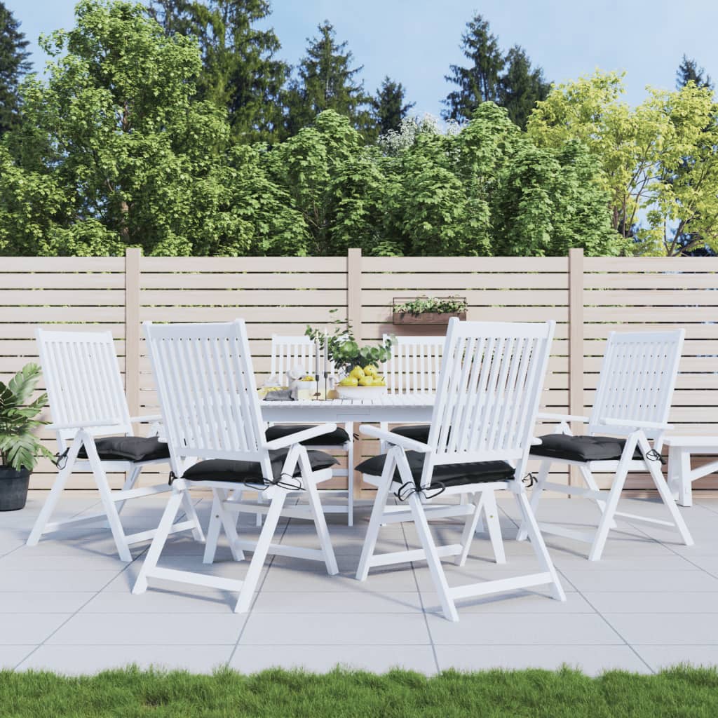 vidaXL Stoelkussens 2 st 40x40x7 cm oxford stof antracietkleurig