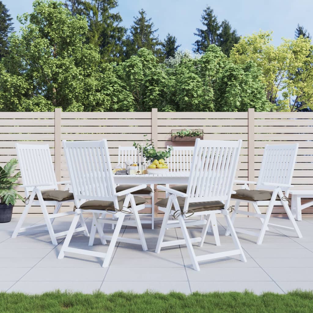 vidaXL Stoelkussens 2 st 40x40x7 cm oxford stof antracietkleurig