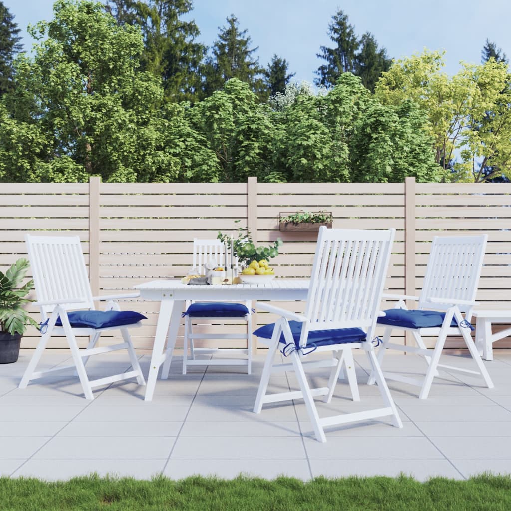 vidaXL Stoelkussens 2 st 40x40x7 cm oxford stof antracietkleurig