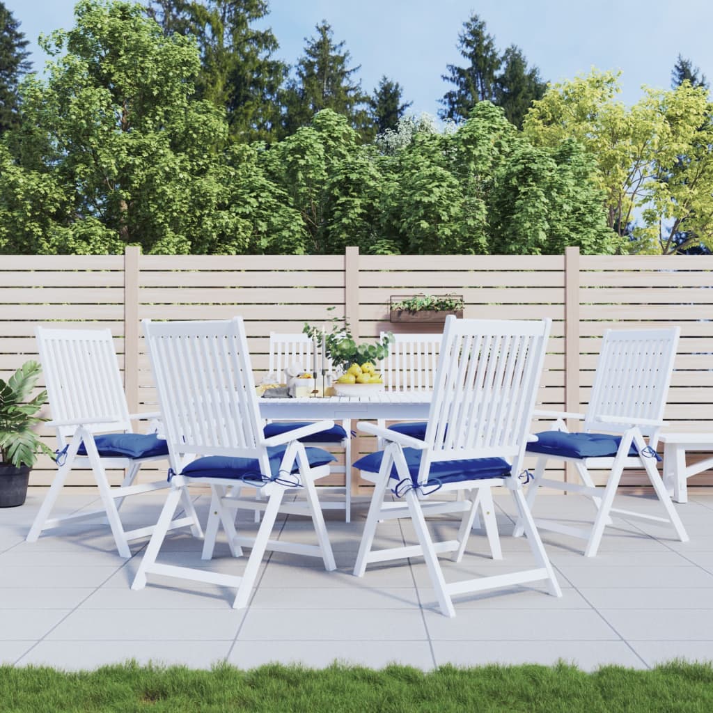 vidaXL Stoelkussens 2 st 40x40x7 cm oxford stof antracietkleurig
