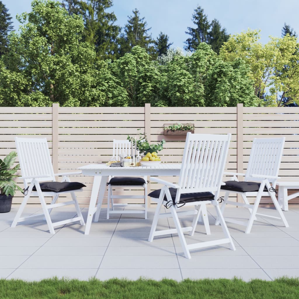 vidaXL Stoelkussens 2 st 40x40x7 cm oxford stof antracietkleurig