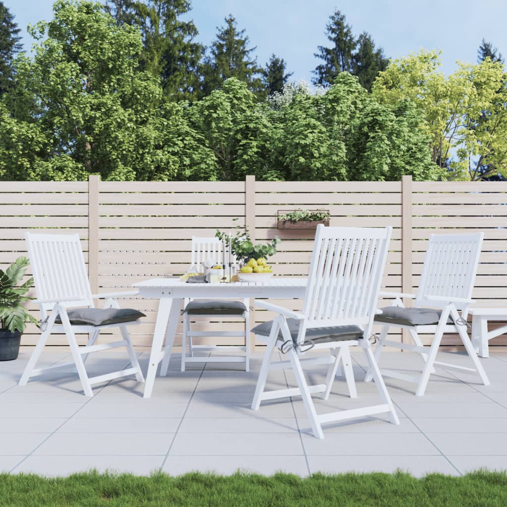 vidaXL Stoelkussens 2 st 40x40x7 cm oxford stof antracietkleurig