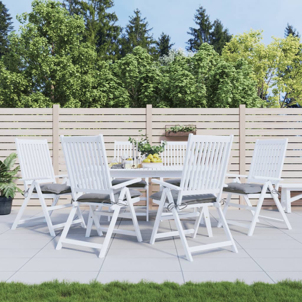 vidaXL Stoelkussens 2 st 40x40x7 cm oxford stof antracietkleurig