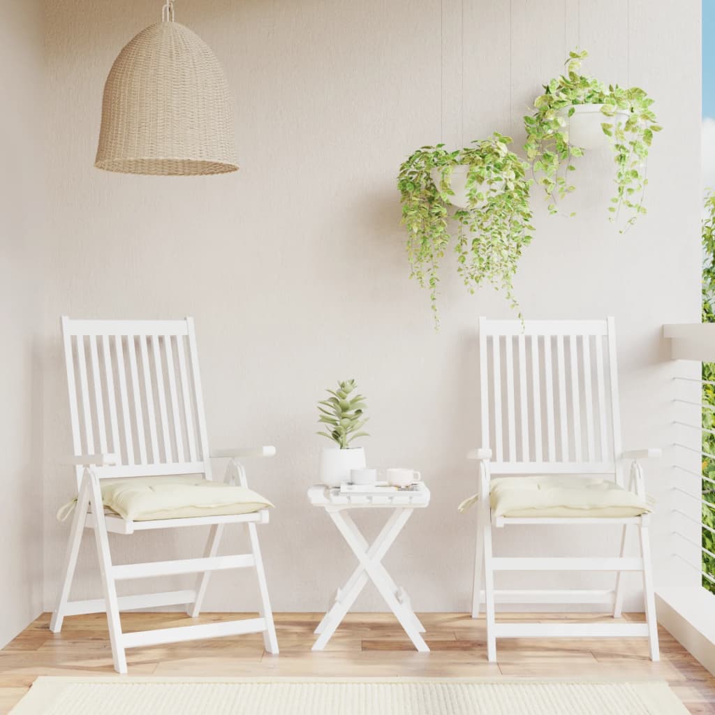 vidaXL Stoelkussens 2 st 40x40x7 cm oxford stof antracietkleurig