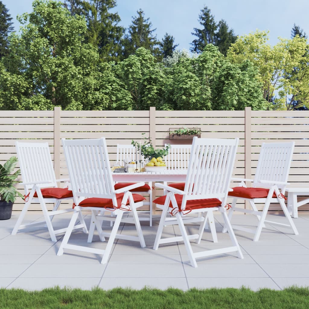 vidaXL Stoelkussens 2 st 40x40x7 cm oxford stof antracietkleurig