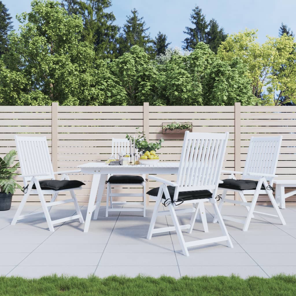 vidaXL Stoelkussens 2 st 40x40x7 cm oxford stof antracietkleurig