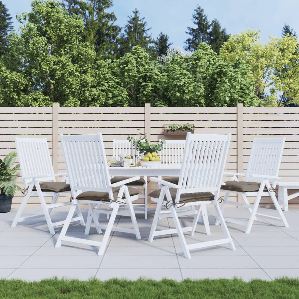 vidaXL Stoelkussens 2 st 40x40x7 cm oxford stof antracietkleurig