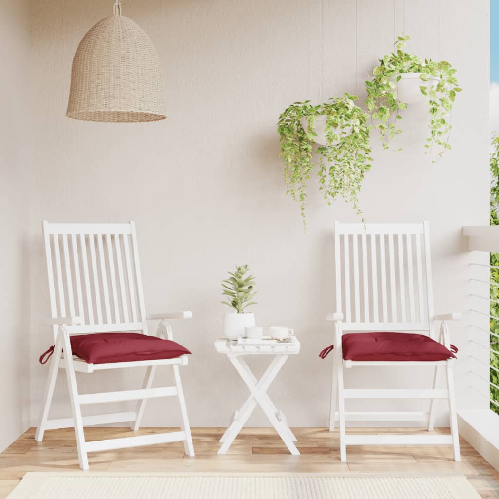 vidaXL Stoelkussens 2 st 40x40x7 cm oxford stof antracietkleurig