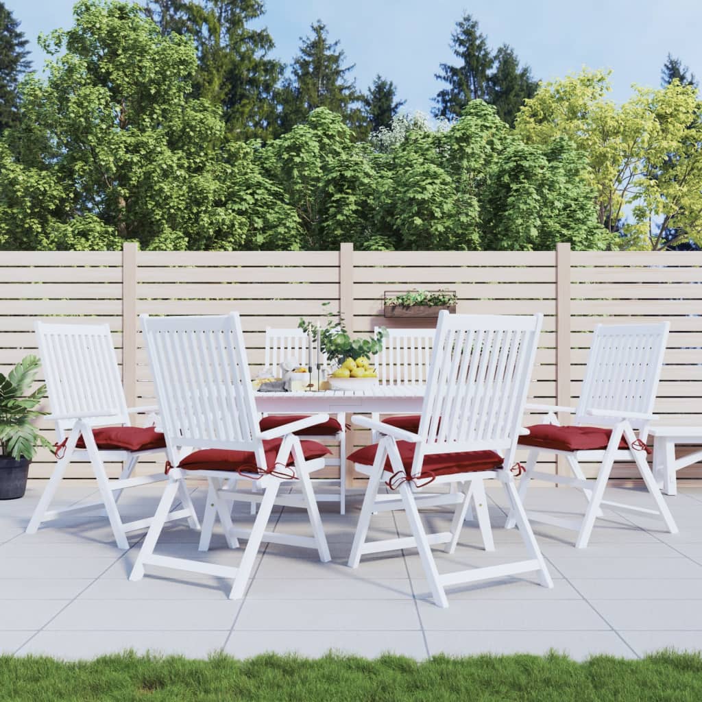 vidaXL Stoelkussens 2 st 40x40x7 cm oxford stof antracietkleurig