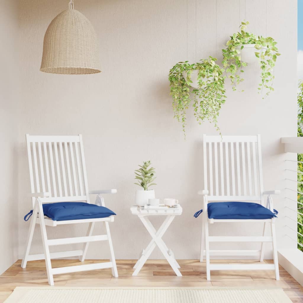 vidaXL Stoelkussens 2 st 40x40x7 cm oxford stof antracietkleurig