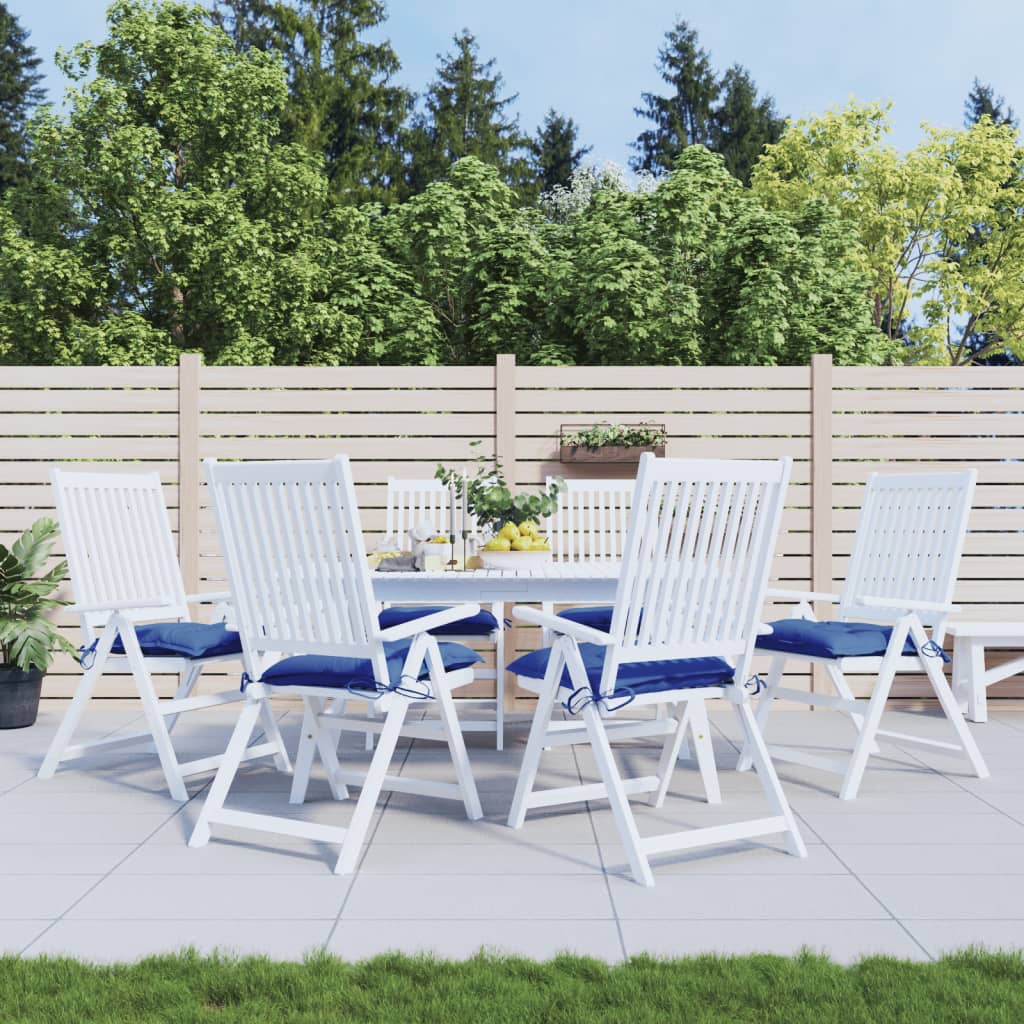 vidaXL Stoelkussens 2 st 40x40x7 cm oxford stof antracietkleurig