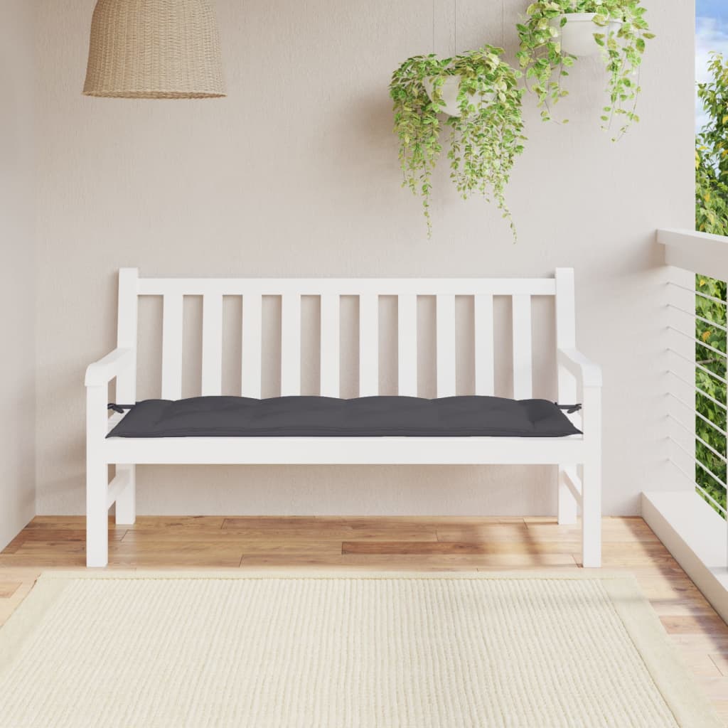 vidaXL Tuinbankkussen 100x50x7 cm oxford stof antracietkleurig