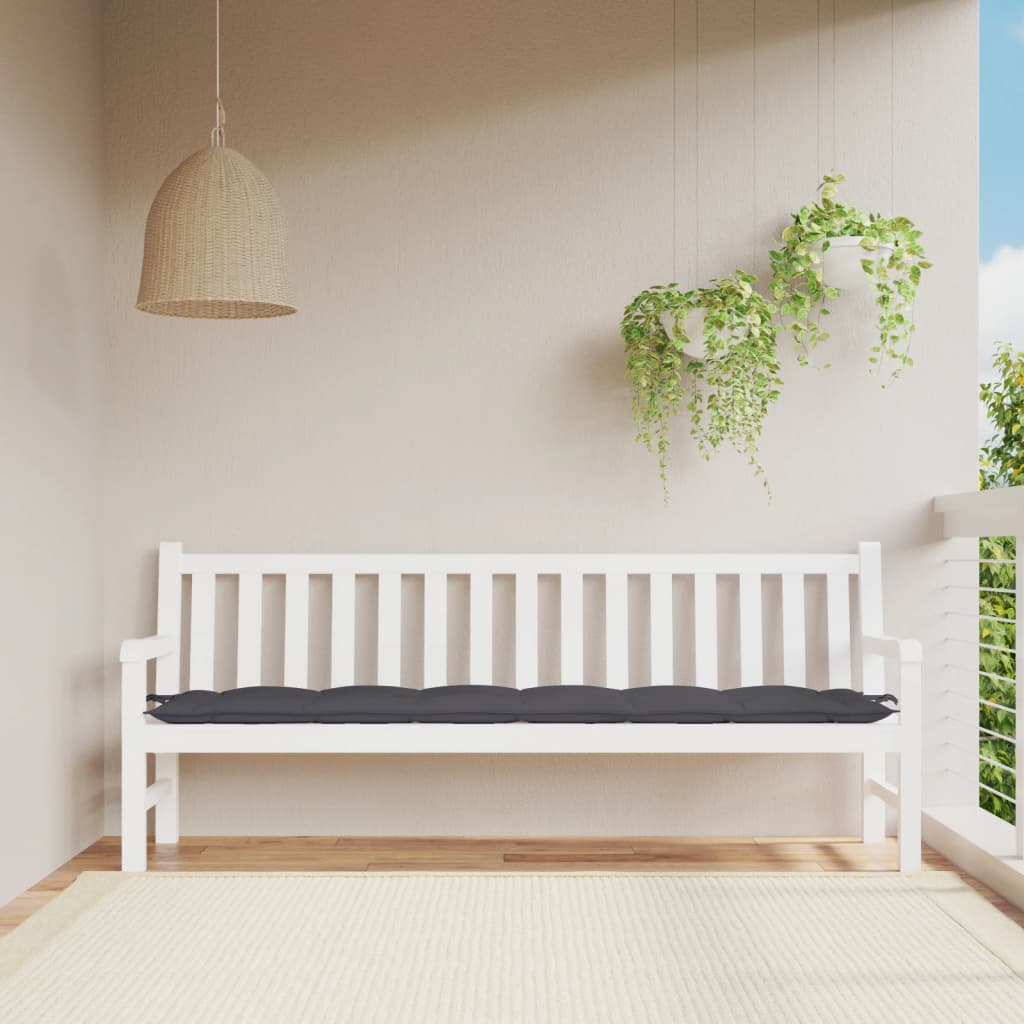 vidaXL Tuinbankkussen 100x50x7 cm oxford stof antracietkleurig