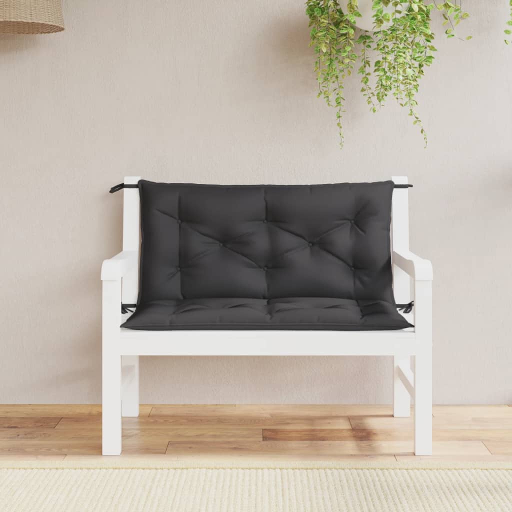 vidaXL Garden Bench Cushions 2 pcs 100x50x7 cm oxford fabric anthracite