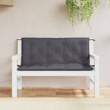 vidaXL Garden Bench Cushions 2 pcs 100x50x7 cm oxford fabric anthracite